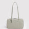 sage green and white stripe nylon bowler bag