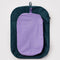 flattened set of packing cubes: medium lavender and large navy