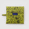 packaged chartreuse standard baggu with black paisley print