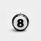 lit 8-ball candle