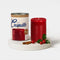 cranberry sauce can shaped candle with matching can packaging