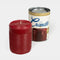 cranberry sauce can shaped candle with matching can packaging