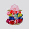 packaged set of 4 colorful mini satin scrunchies