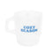 reverse side of mug that says 'COZY SEASON'