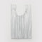 silver pleated metallic baggu bag with drawstring