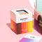 set of 14 'balance and reset' tea bags on a pink background
