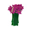 pink flower bouquet hair claw