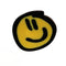 birdie wood collab yellow smiley hair clip