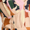 up close of pleating bust detail on midi dress