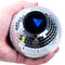 model holding disco ball decision ball