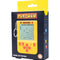 side view of yellow packaged PAC-MAN keychain game