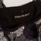 up close of interior of blue, black and grey quilted patchwork bag