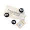 set of three black mini sprites with big white eyes