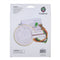 Back of packaged Please Get Out Of My House Embroidery Kit