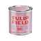 purple tulip field candle