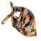 tied colorful patchwork square bandana