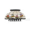 white dainty floral vintage lamp inspired hair claw