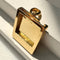 gold polaroid photo charm necklace