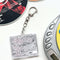 back view of paramore mini CD keychain