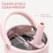 completely leak-proof with soft touch swivel handle