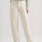 model wearing vintage white relaxed fit straight leg jean