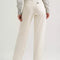 back view of model wearing vintage white relaxed fit straight leg jean