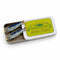 set of two blue sardine hair barrettes and comes in a tin holder