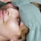 model with sage weighted eye mask over their eyes