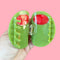 model opening oversized green olive hair claw