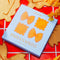 packaged set of 4 pasta linen napkins: 2 raviolis and 2 bow tie pasta