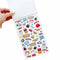 model showing 80's themed sticker pages
