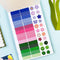 interior of gardening and floral sticker book