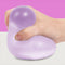 model holding mist purple jumbo memory gel stress ball