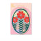 packaged red three flower sun catcher decal