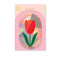 packaged red tulip sun catcher decal