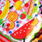 up close of picnic blanket themed quilted kit