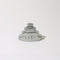 grey stacked glass incense holder
