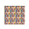 back view of colorful mid-century stripe desk notepad with weekly overview and notes section