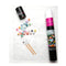 16x20 un-paint by numbers kit with honolulu cityscape, pots of paint and paintbrushes