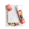 un-paint by numbers kit with poppies in a olive oil can, pots of paint and paintbrushes