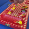 mancala ASMR with model moving pieces in their hands