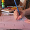 model using colorful erasable pen set