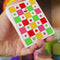 model showing off waterproof playing cards