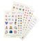 up close of stickers
