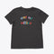 black tee with the words reading out of office